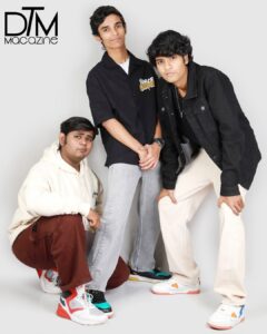 Baccha Mat Bolna trio on Downtown Mirror Man magazine cover February, 2025 edition