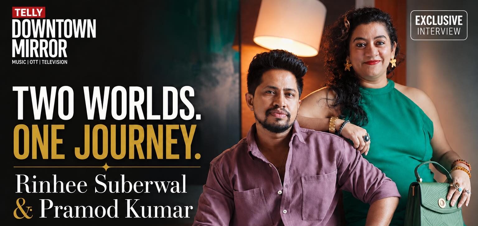 Rinhee Suberwal and Pramod Shukla on the cover of Downtown Mirror Magazine